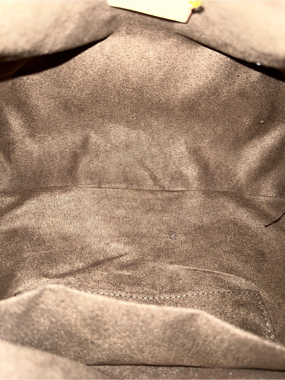 Monogram Canvas Satchel in Brown and Cream with Gold Hardware - Picture 3 of 3